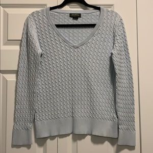 Eddie Bauer Blue V-Neck Sweater